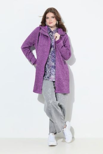 Plus size veliki brojevi Jakna pletena s podstavom od flisa za punije