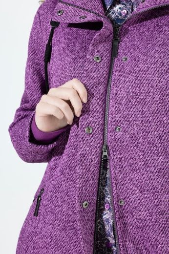 Plus size veliki brojevi Jakna pletena s podstavom od flisa za punije