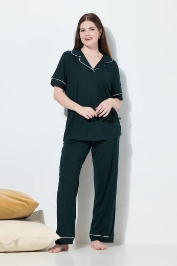 Plus size veliki brojevi Pidžama kratkih rukava i dugih nogavica za punije