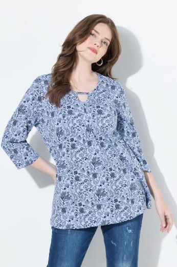Plus size veliki brojevi Majica 3/4 rukava A kroja za punije