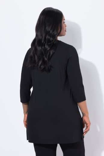 Plus size veliki brojevi Majica 3/4 rukava dužeg kroja za punije