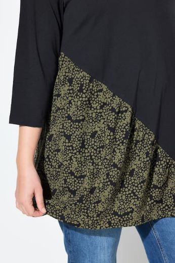 Plus size veliki brojevi Majica 3/4 rukava dužeg A kroja za punije