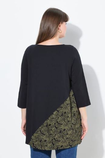 Plus size veliki brojevi Majica 3/4 rukava dužeg A kroja za punije