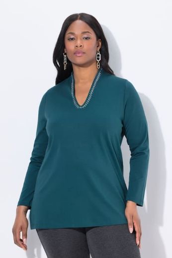 Plus size veliki brojevi Majica dugih rukava A kroja za punije