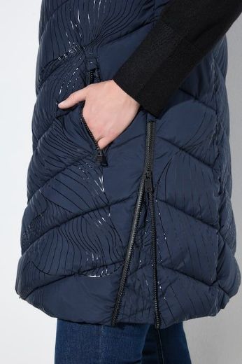 Plus size veliki brojevi Prsluk prošiveni s kapuljačom za punije