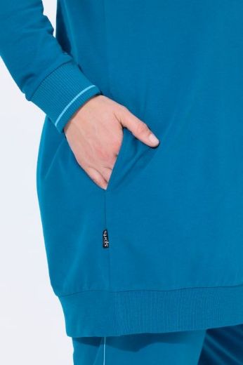 Plus size veliki brojevi Majica dugih rukava s patentnim zatvaračem i kapuljačom za punije