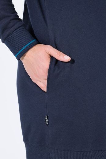 Plus size veliki brojevi Majica dugih rukava s patentnim zatvaračem i kapuljačom za punije