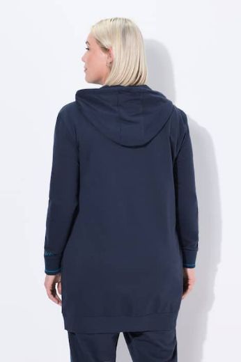 Plus size veliki brojevi Majica dugih rukava s patentnim zatvaračem i kapuljačom za punije