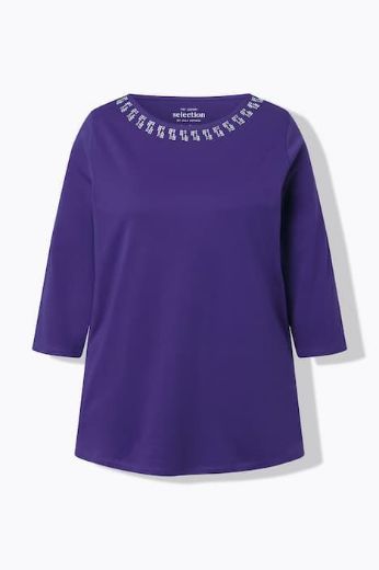 Plus size veliki brojevi Majica 3/4 rukava A kroja za punije