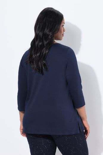 Plus size veliki brojevi Majica 3/4 rukava A kroja za punije