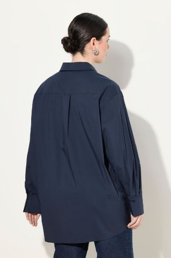Plus size veliki brojevi Košulja dugih rukava skrivenog kopčanja za punije