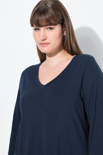 Plus size veliki brojevi Majica A kroja asimetrična za punije