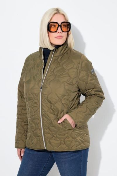 Veliki brojevi Jakna lagana štepana s povišrenim ovratnikom moda za punije