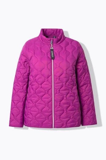 Plus size veliki brojevi Jakna lagana štepana s povišrenim ovratnikom za punije