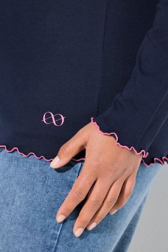 Plus size veliki brojevi Majica dugih rukava V ovratnika za punije