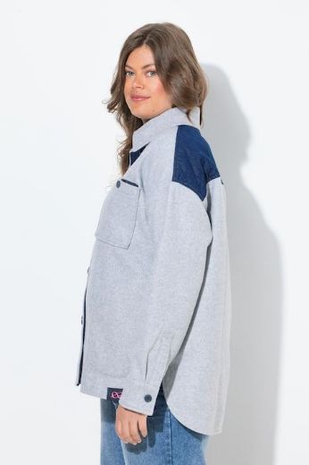 Plus size veliki brojevi Jakna lagana na kopčanje za punije