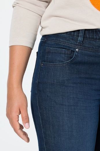 Plus size veliki brojevi Traperice visokog struka uskih nogavica za punije