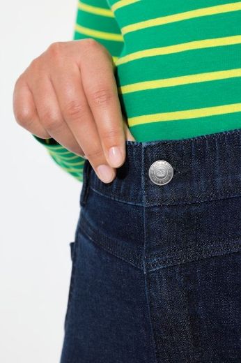 Plus size veliki brojevi Traperice visokog struka širokih nogavica za punije