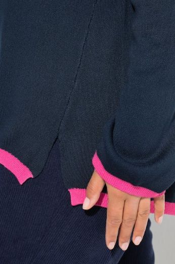 Plus size veliki brojevi Pulover dugih rukava okruglog ovratnika za punije