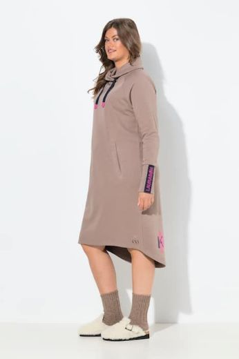 Plus size veliki brojevi Haljina midi dugih rukava za punije