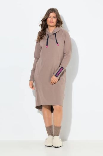 Plus size veliki brojevi Haljina midi dugih rukava za punije