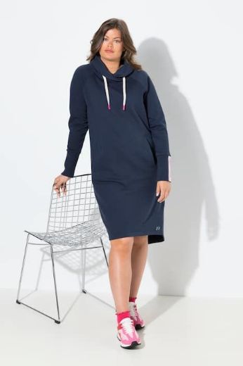 Plus size veliki brojevi Haljina midi dugih rukava za punije