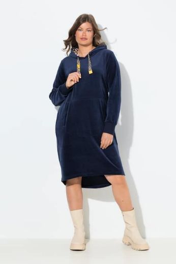 Plus size veliki brojevi Haljina midi dugih rukava za punije