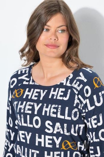 Plus size veliki brojevi Majica dugih rukava okruglog ovratnika za punije