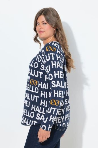 Plus size veliki brojevi Majica dugih rukava okruglog ovratnika za punije