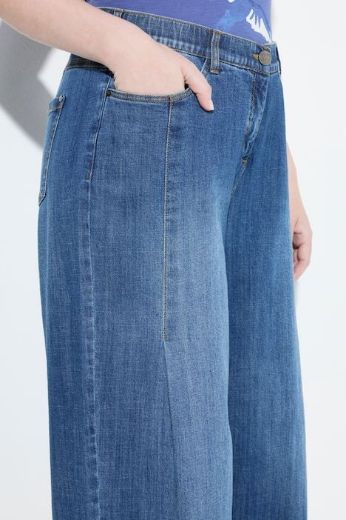 Plus size veliki brojevi Traperice širokih nogavica za punije