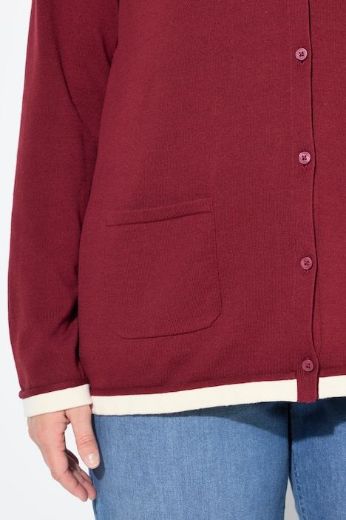 Plus size veliki brojevi Kardigan na kopčanje za punije