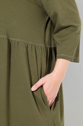 Plus size veliki brojevi Haljina maxi 3/4 rukava za punije