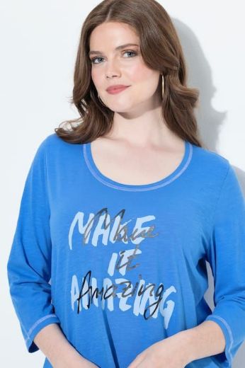 Plus size veliki brojevi Majica 3/4 rukava A kroja za punije
