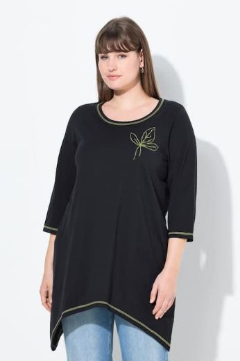 Plus size veliki brojevi Majica 3/4 rukava A kroja za punije