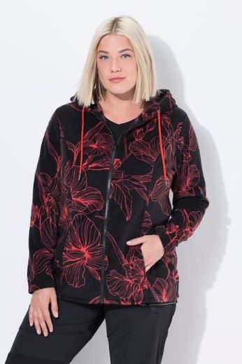 Plus size veliki brojevi Majica dugih rukava s patentnim zatvaračem i kapuljačom za punije