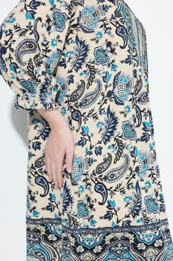 Plus size veliki brojevi Haljina 3/4 rukava za punije