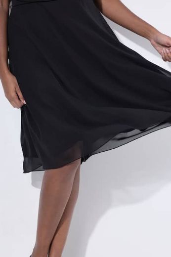 Plus size veliki brojevi Haljina midi kratkih rukava za punije