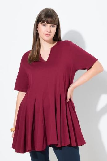 Plus size veliki brojevi Tunika kratkih rukava A kroja za punije
