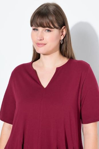 Plus size veliki brojevi Tunika kratkih rukava A kroja za punije