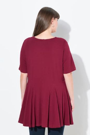 Plus size veliki brojevi Tunika kratkih rukava A kroja za punije