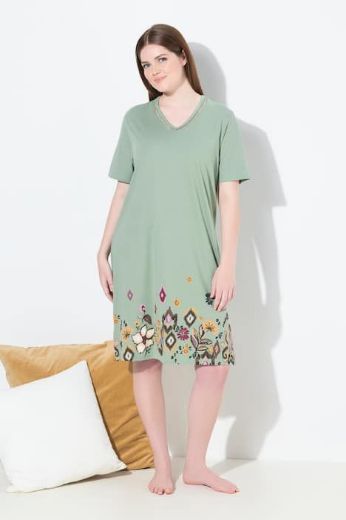 Plus size veliki brojevi Spavaćica kratkih rukava 2 komada za punije