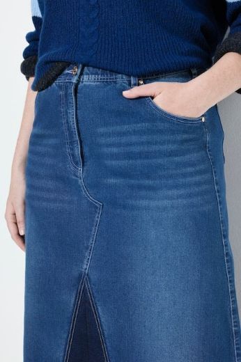 Plus size veliki brojevi Suknja od trapera za punije