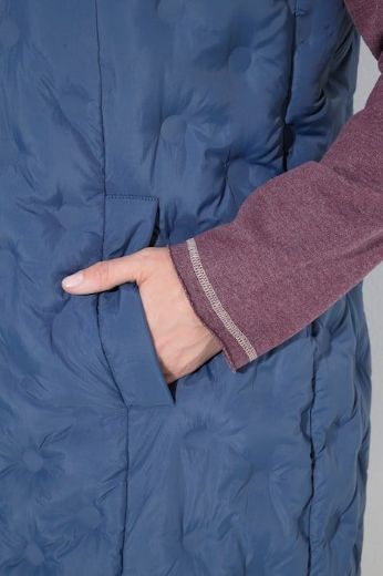 Plus size veliki brojevi Prsluk prošiveni dužeg A kroja za punije