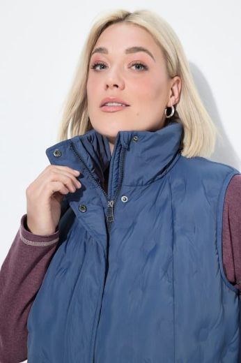 Plus size veliki brojevi Prsluk prošiveni dužeg A kroja za punije