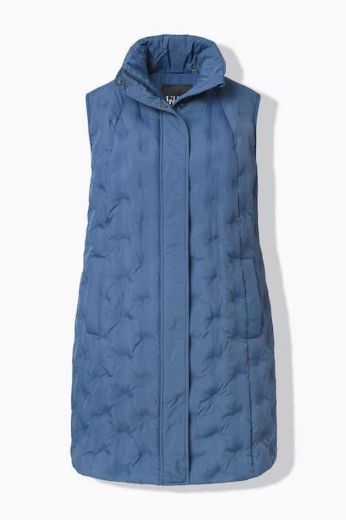 Plus size veliki brojevi Prsluk prošiveni dužeg A kroja za punije