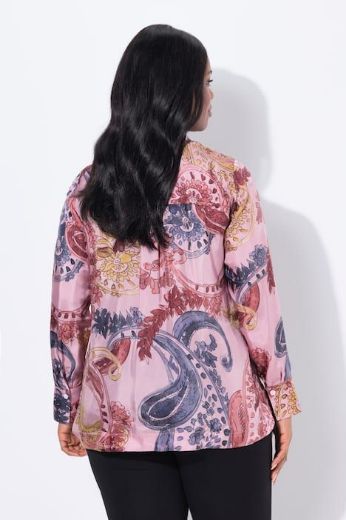 Plus size veliki brojevi Bluza dugih rukava cvjetnog uzorka za punije