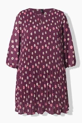Plus size veliki brojevi Haljina midi 3/4 rukava za punije