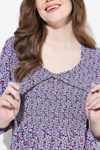 Plus size veliki brojevi Bluza 3/4 rukava A kroja za punije