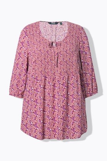 Plus size veliki brojevi Bluza 3/4 rukava A kroja za punije