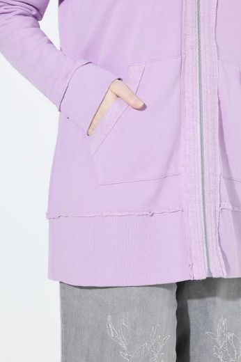 Plus size veliki brojevi Majica dugih rukava s patentnim zatvaračem i kapuljačom za punije